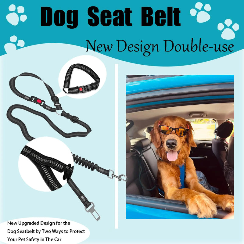 Adjustable and Durable Dog Seat Belt