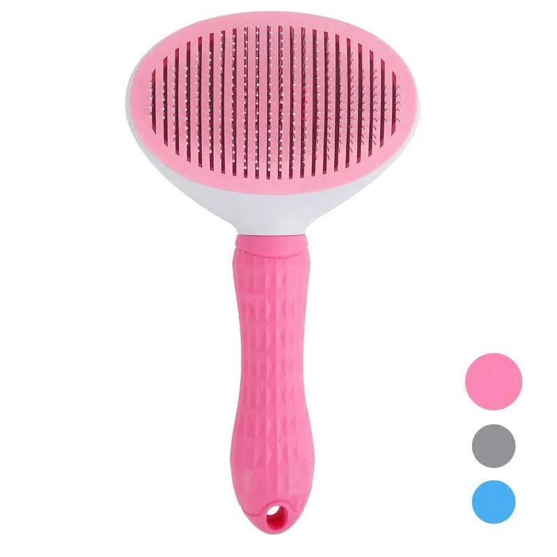 Pet Grooming Comb: Self-Cleaning Brush for Cats and Dogs, Perfect for Grooming and Care