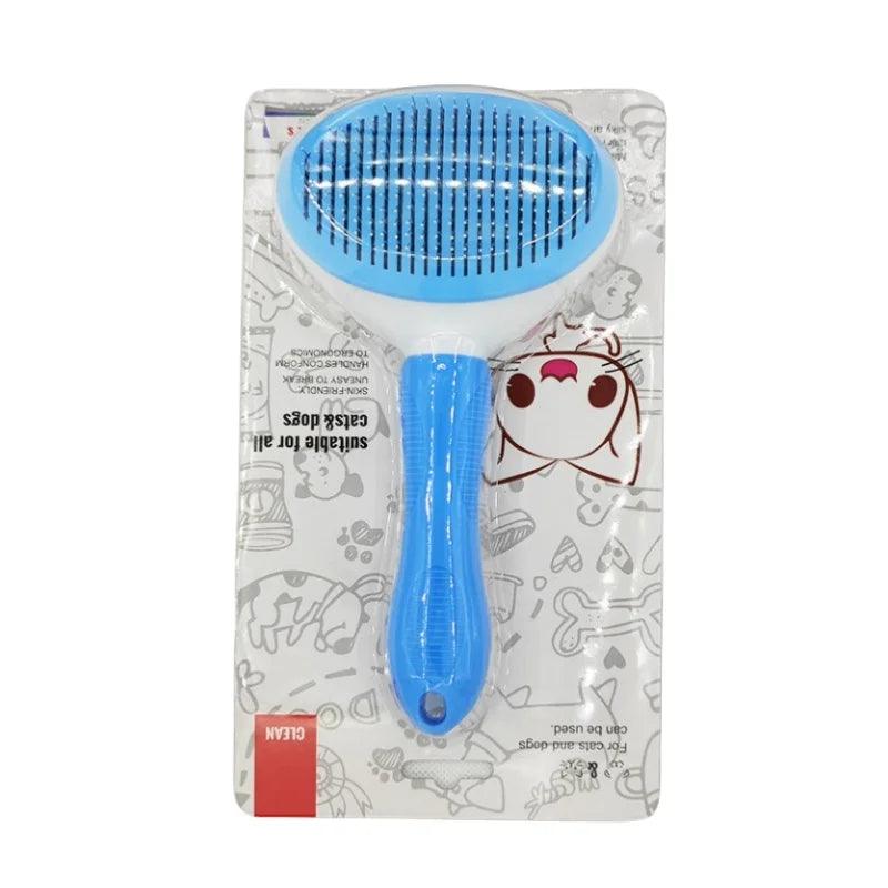 Pet Grooming Comb: Self-Cleaning Brush for Cats and Dogs, Perfect for Grooming and Care