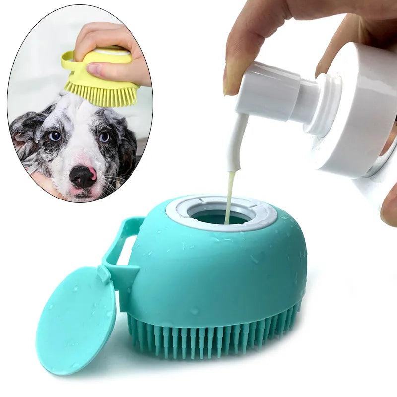 Pet Massage Bath Gloves: Safe and Comfortable Silicone Brush for Dogs and Cats