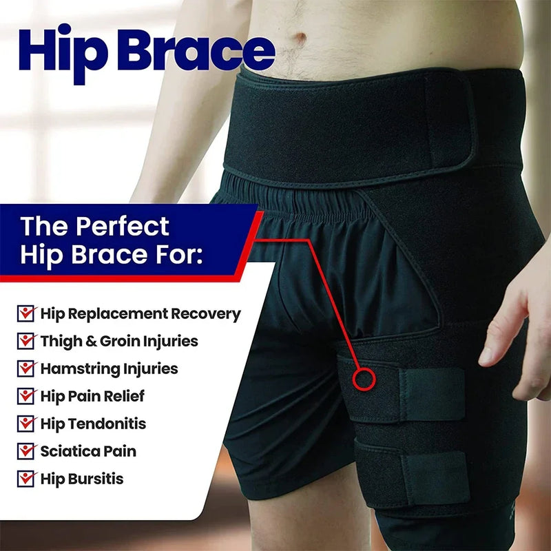 Compression Belt for Hip Pain Relief, Sciatica, and Hip Muscle Strains